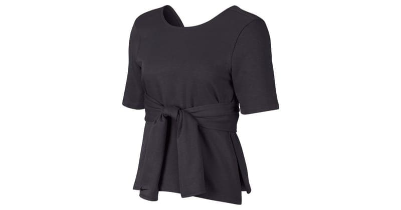 Dámské funkční tričko s krátkým rukávem Nike NK STUDIO SS WRAP TOP W, fotka 3