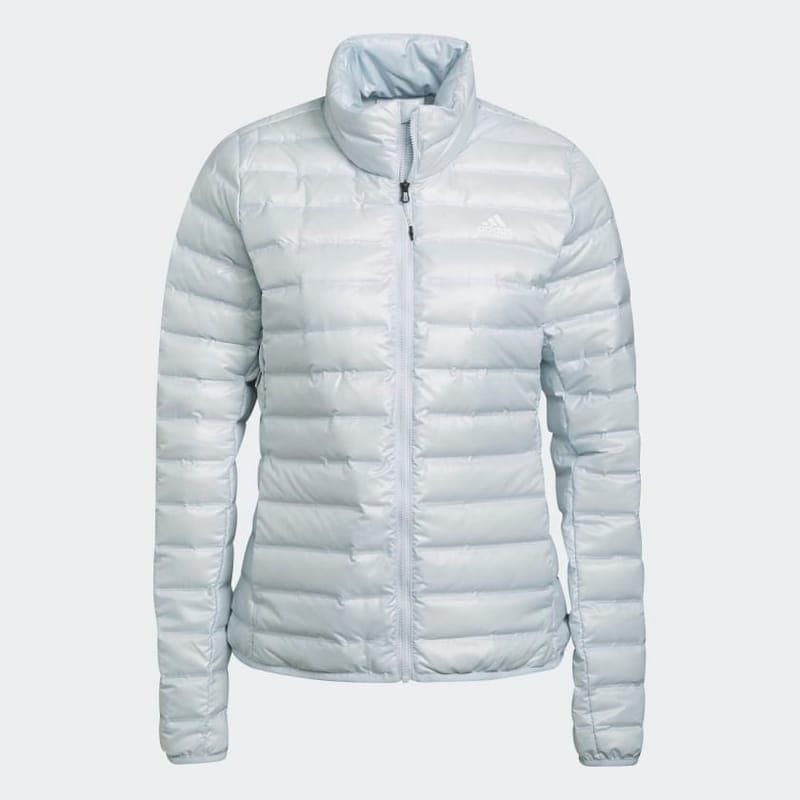 adidas Vatovaná bunda Varilite GT9230 Modrá Slim Fit