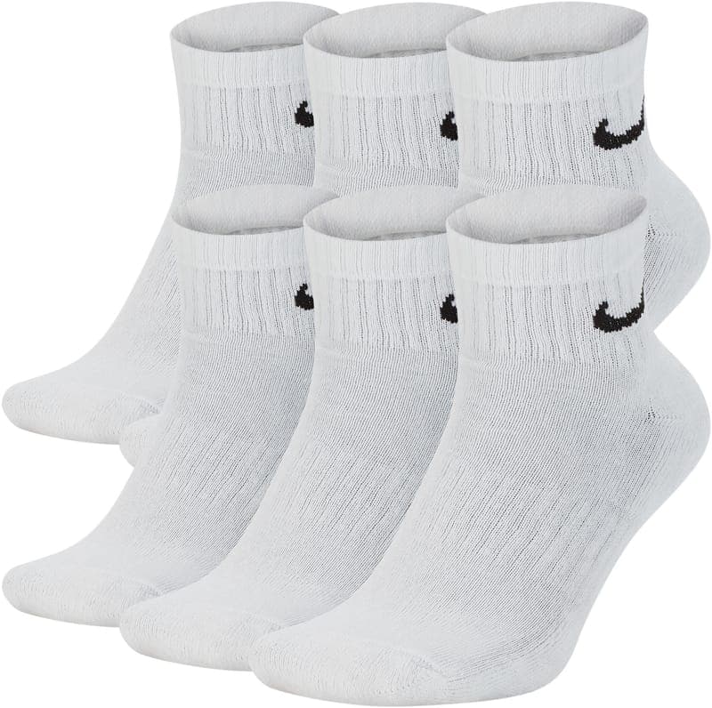 Kotníkové bavlněné ponožky Nike EVERYDAY CUSHIONED QUARTER (6 PAIRS)