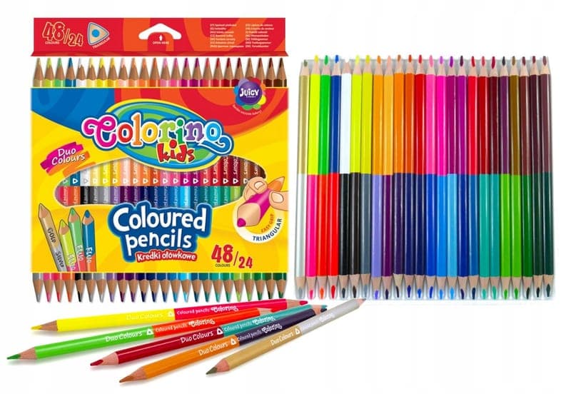 Trojhranné pastelky Colorino - 48 barev / 24 pastelek