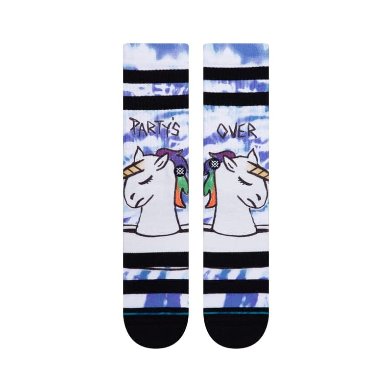 Stance ponožky Partys Over Crew White