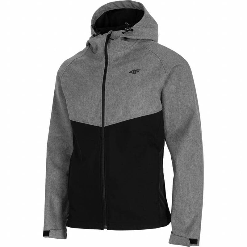 Pánská softshellová bunda 4F se zipem, zimní bunda, nepromokavá bunda, fotka 2