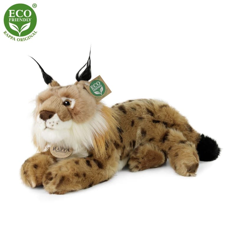 Rappa PLYŠOVÝ RYS LEŽÍCÍ 28 CM ECO-FRIENDLY, fotka 2
